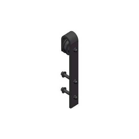 Orca Hardware Flat Track Standard Drop Hanger, OB Oil-Rubbed Bronze Finish FTST-HANGER-OB